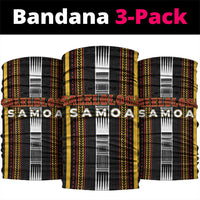 Salelologa Samoa Neck Gaiter Samoan Tribal Pattern LT05 package One Size: 25*50cm Black - Polynesian Pride