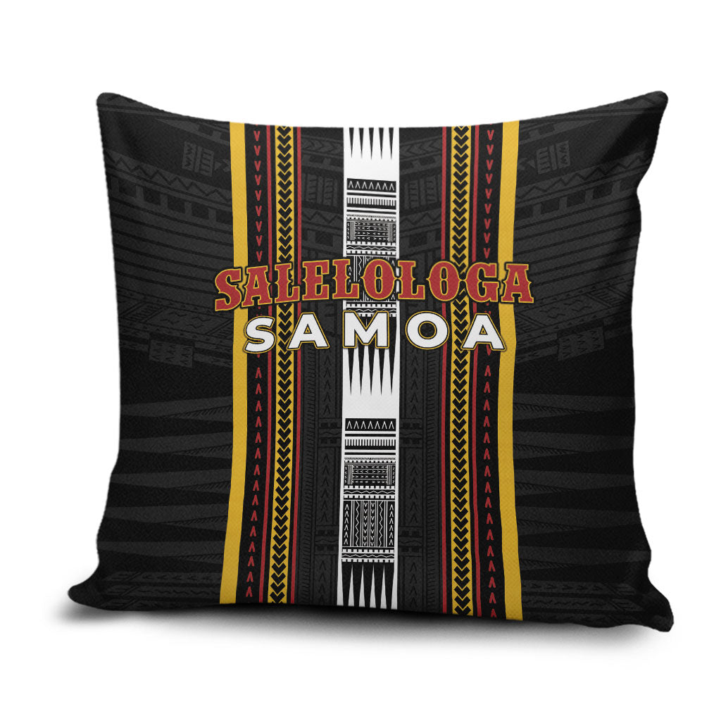 Salelologa Samoa Pillow Cover Samoan Tribal Pattern LT05 Black - Polynesian Pride