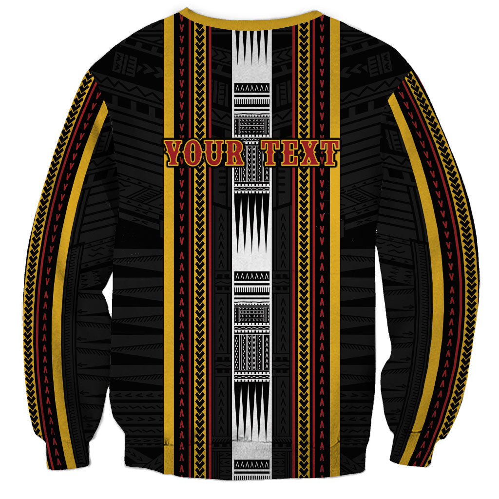 Personalised Salelologa Samoa Sweatshirt Samoan Tribal Pattern LT05 - Polynesian Pride