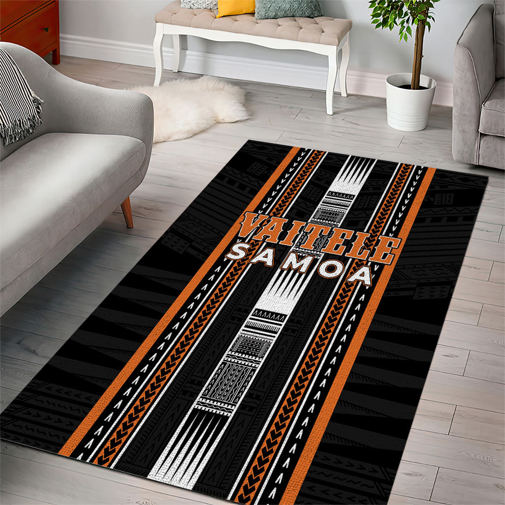 Vaitele Samoa Area Rug Samoan Tribal Pattern LT05 - Polynesian Pride