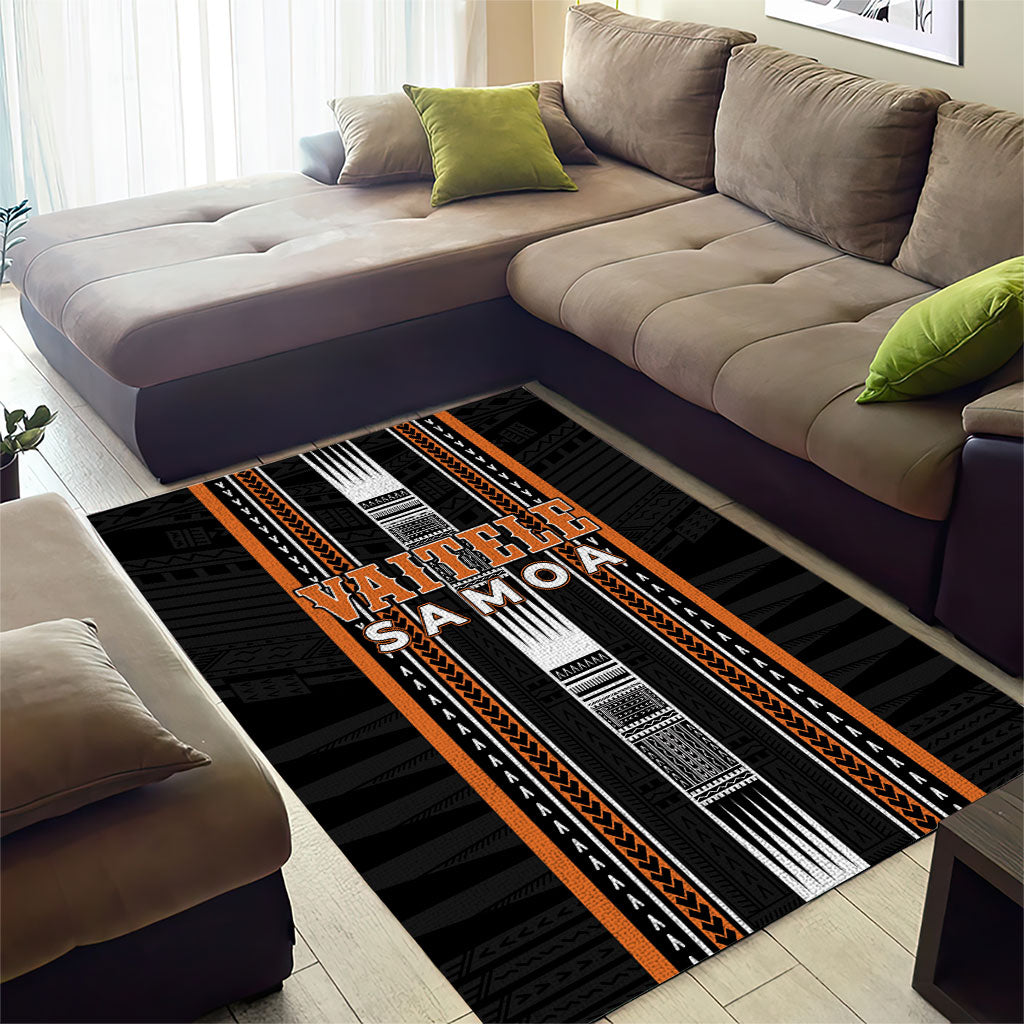 Vaitele Samoa Area Rug Samoan Tribal Pattern LT05 - Polynesian Pride