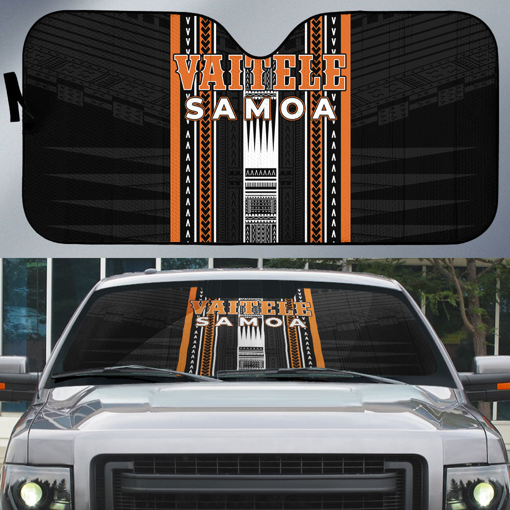 Vaitele Samoa Auto Sun Shade Samoan Tribal Pattern