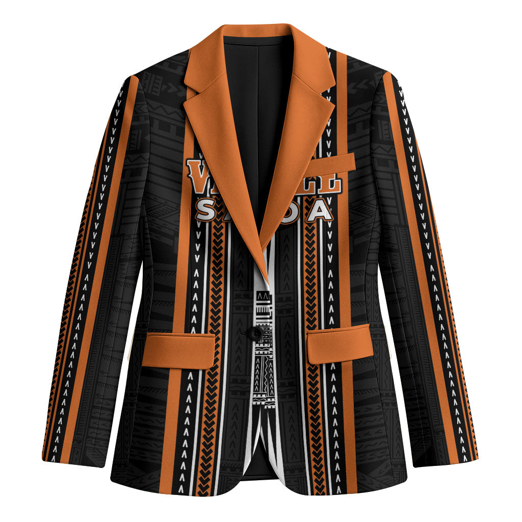 Personalised Vaitele Samoa Blazer Samoan Tribal Pattern