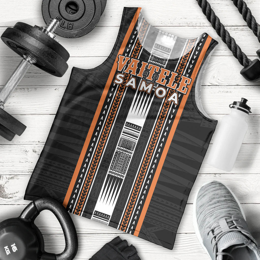 Personalised Vaitele Samoa Men Tank Top Samoan Tribal Pattern LT05 - Polynesian Pride