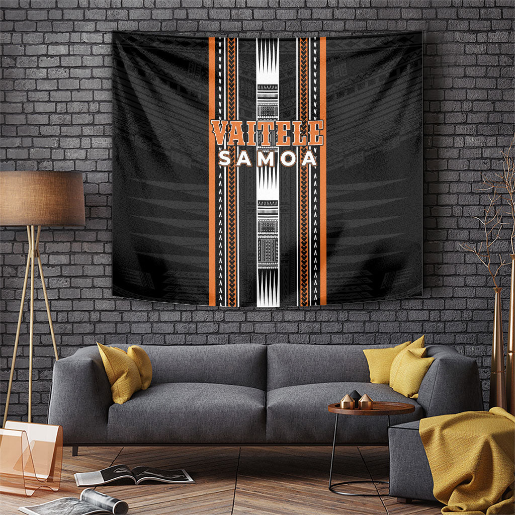 Vaitele Samoa Tapestry Samoan Tribal Pattern LT05 Orange - Polynesian Pride
