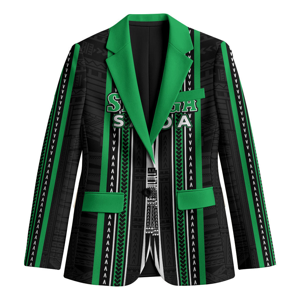 Personalised Siusega Samoa Blazer Samoan Tribal Pattern