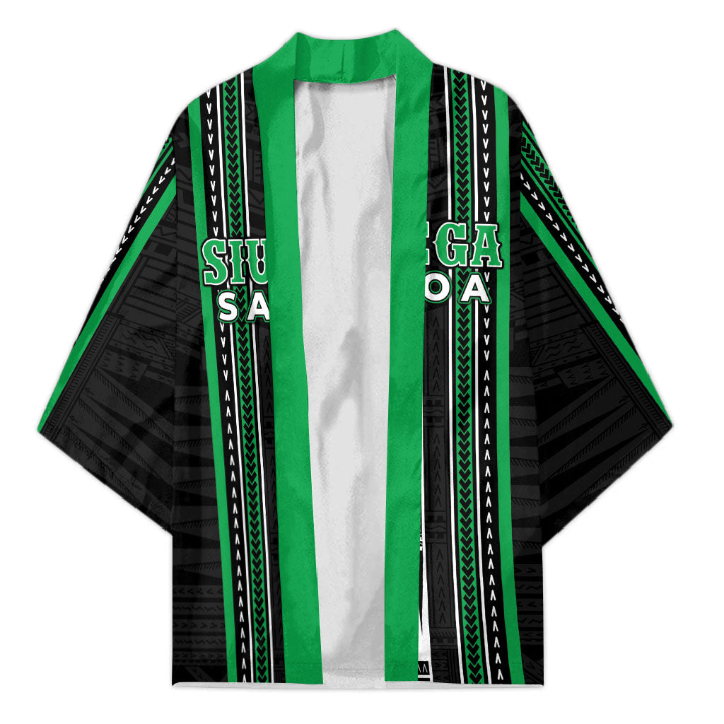 Personalised Siusega Samoa Kimono Samoan Tribal Pattern
