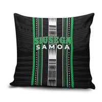 Siusega Samoa Pillow Cover Samoan Tribal Pattern LT05 Green - Polynesian Pride