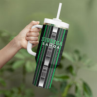 Personalised Siusega Samoa Tumbler With Handle Samoan Tribal Pattern LT05 - Polynesian Pride