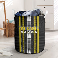 Faleasiu Samoa Laundry Basket Samoan Tribal Pattern LT05 Yellow - Polynesian Pride
