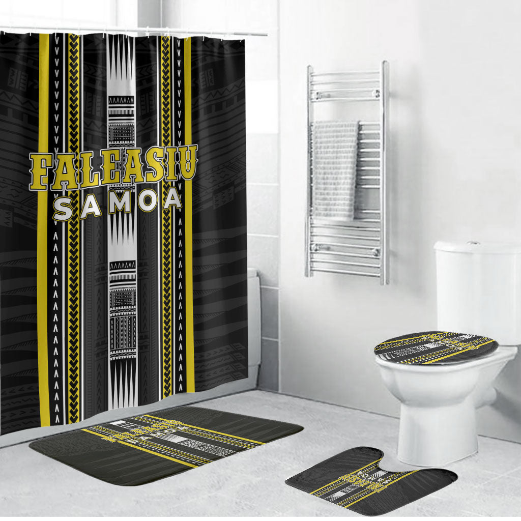 Faleasiu Samoa Bathroom Set Samoan Tribal Pattern