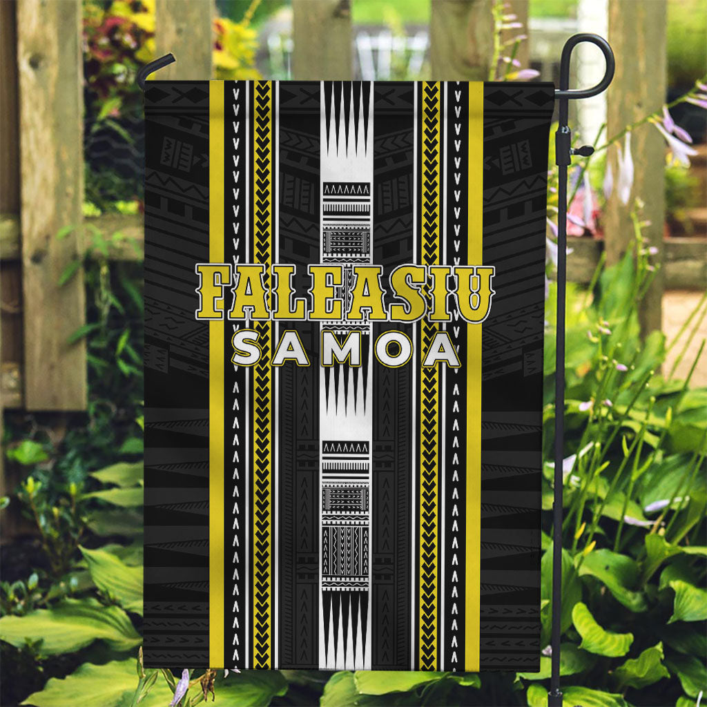Faleasiu Samoa Garden Flag Samoan Tribal Pattern LT05 Garden Flag Yellow - Polynesian Pride