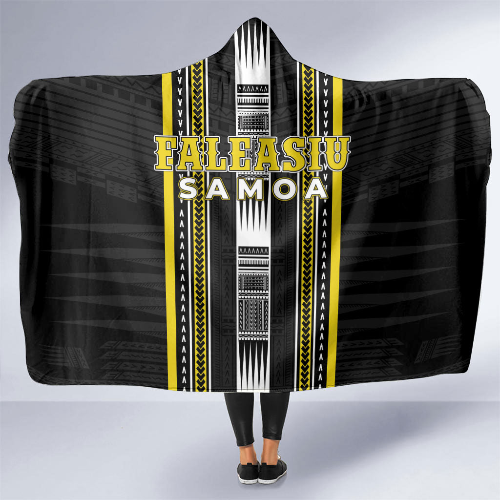 Faleasiu Samoa Hooded Blanket Samoan Tribal Pattern