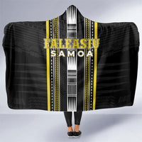 Faleasiu Samoa Hooded Blanket Samoan Tribal Pattern LT05 One Size Yellow - Polynesian Pride