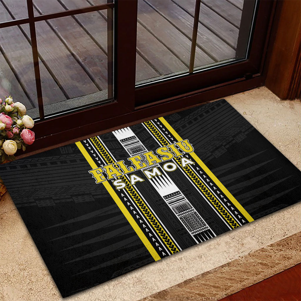Faleasiu Samoa Rubber Doormat Samoan Tribal Pattern LT05 - Polynesian Pride