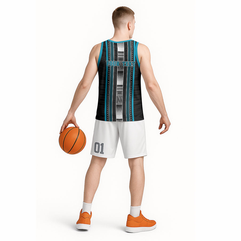 Personalised Faleula Samoa Basketball Jersey Samoan Tribal Pattern LT05 - Polynesian Pride