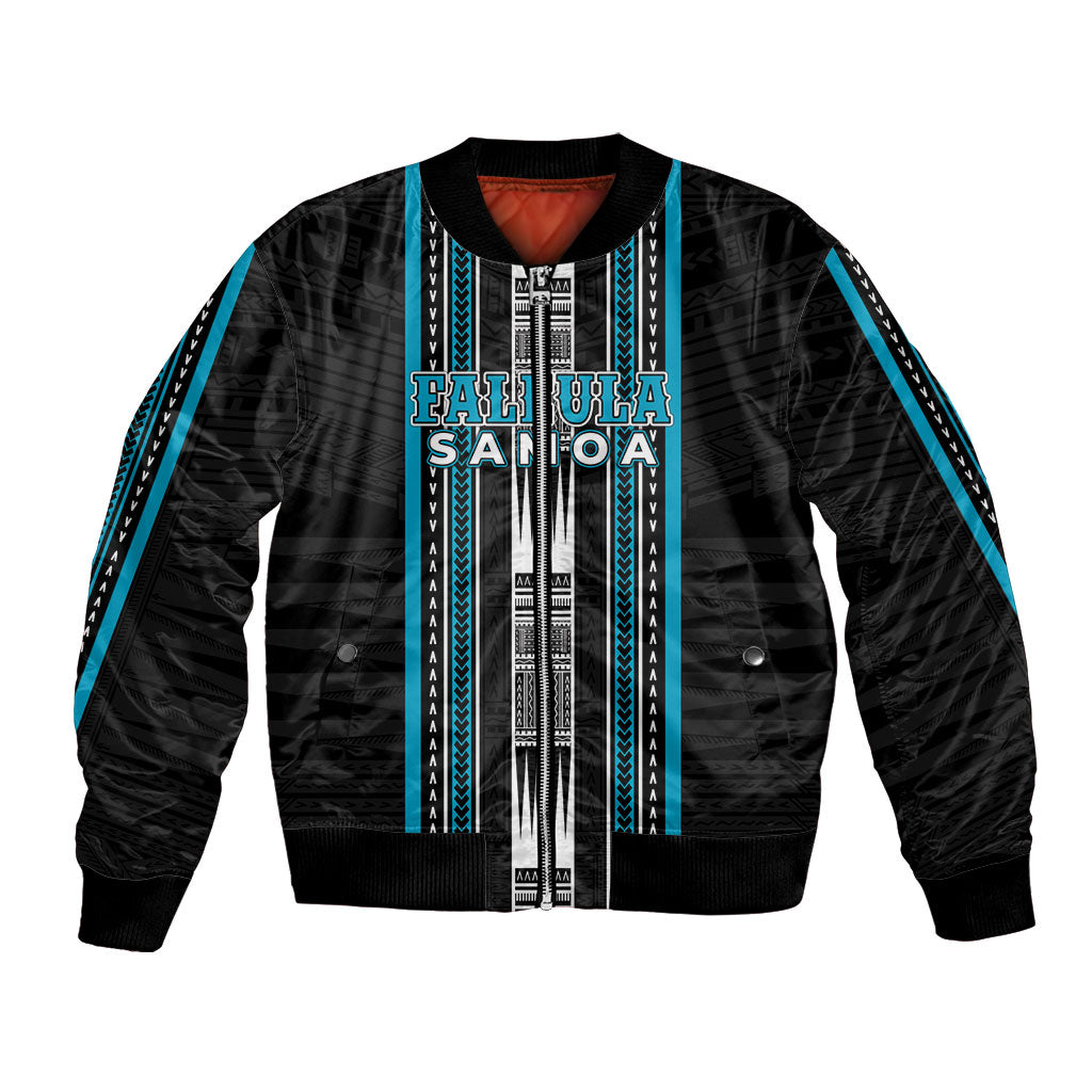 Personalised Faleula Samoa Bomber Jacket Samoan Tribal Pattern