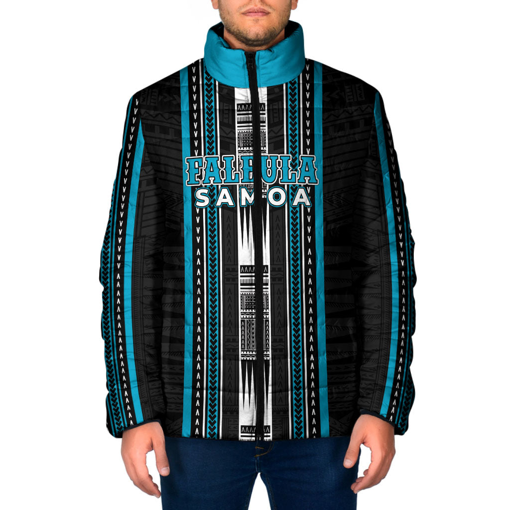 Personalised Faleula Samoa Padded Jacket Samoan Tribal Pattern