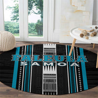 Faleula Samoa Round Carpet Samoan Tribal Pattern LT05 - Polynesian Pride