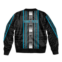 Personalised Faleula Samoa Sleeve Zip Bomber Jacket Samoan Tribal Pattern LT05 - Polynesian Pride