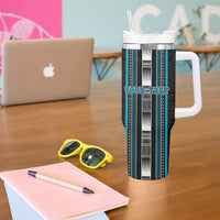 Personalised Faleula Samoa Tumbler With Handle Samoan Tribal Pattern LT05 - Polynesian Pride