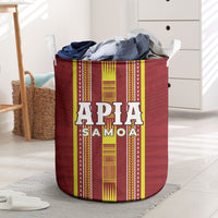 Apia Samoa Laundry Basket Samoan Tribal Pattern LT05 Red - Polynesian Pride
