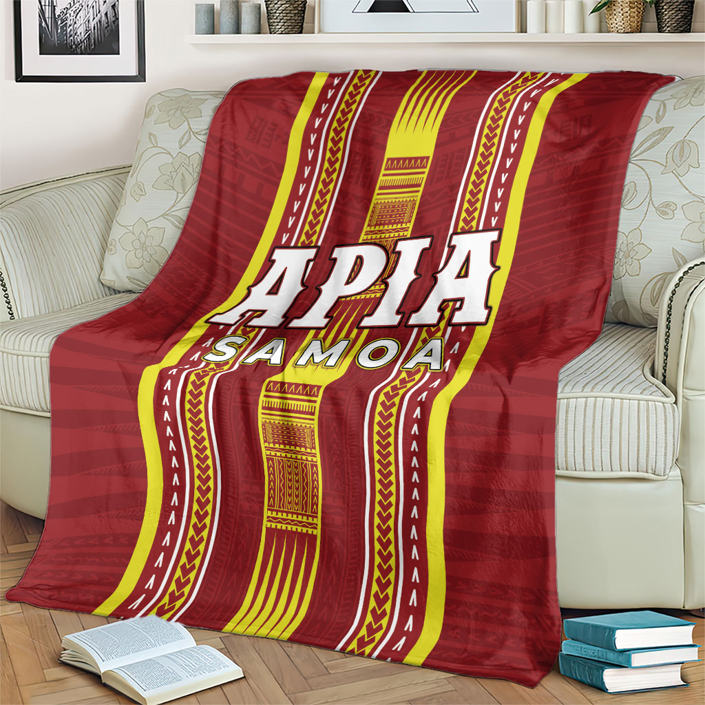 Apia Samoa Blanket Samoan Tribal Pattern LT05 - Polynesian Pride