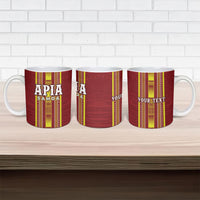 Personalised Apia Samoa Ceramic Mug Samoan Tribal Pattern LT05 - Polynesian Pride
