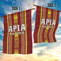 Apia Samoa Garden Flag Samoan Tribal Pattern LT05 - Polynesian Pride