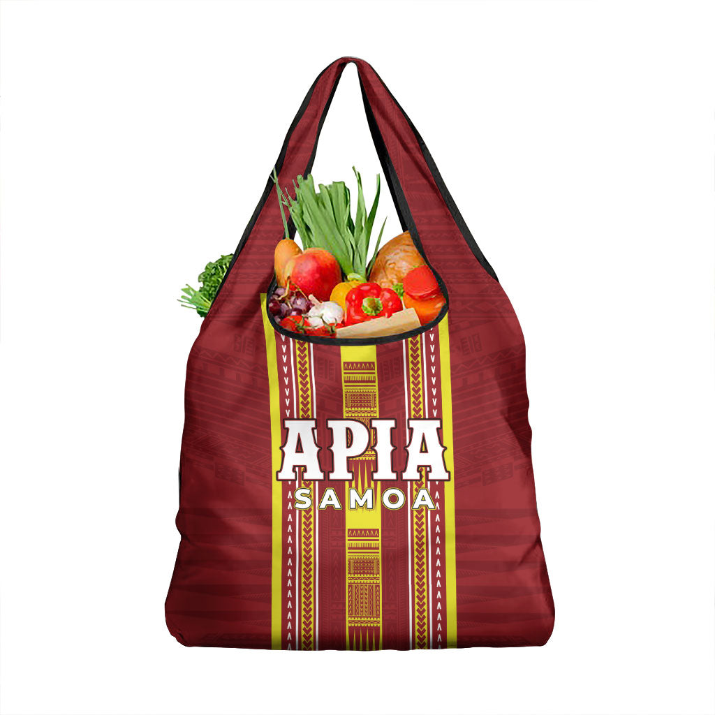 Apia Samoa Grocery Bag Samoan Tribal Pattern