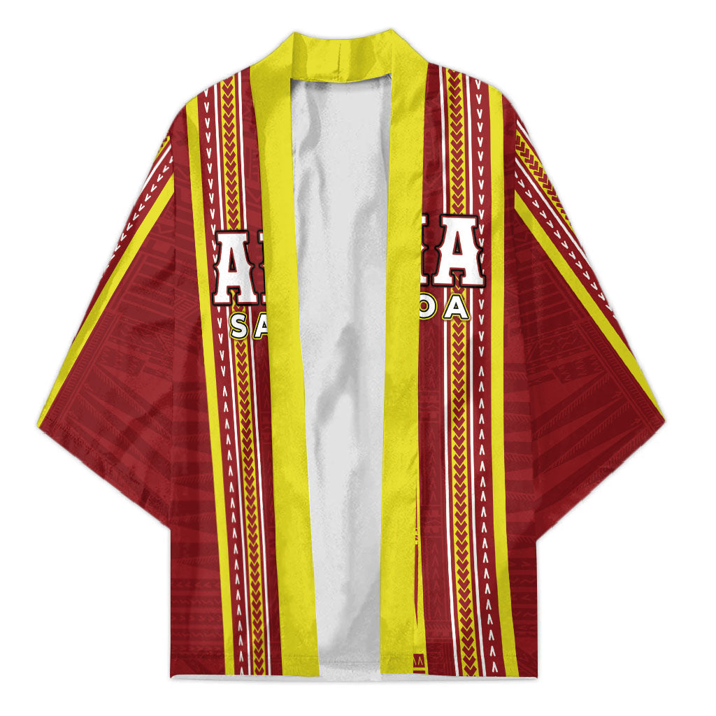 Personalised Apia Samoa Kimono Samoan Tribal Pattern