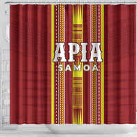 Apia Samoa Shower Curtain Samoan Tribal Pattern LT05 - Polynesian Pride