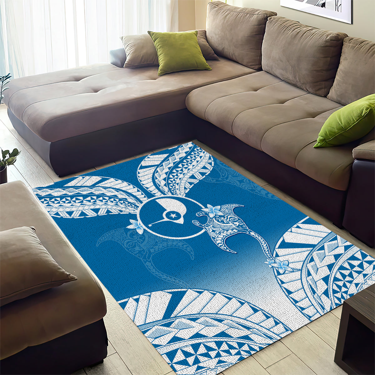 FSM Yap Constitution Day Area Rug Polynesian Batoids LT05 - Polynesian Pride