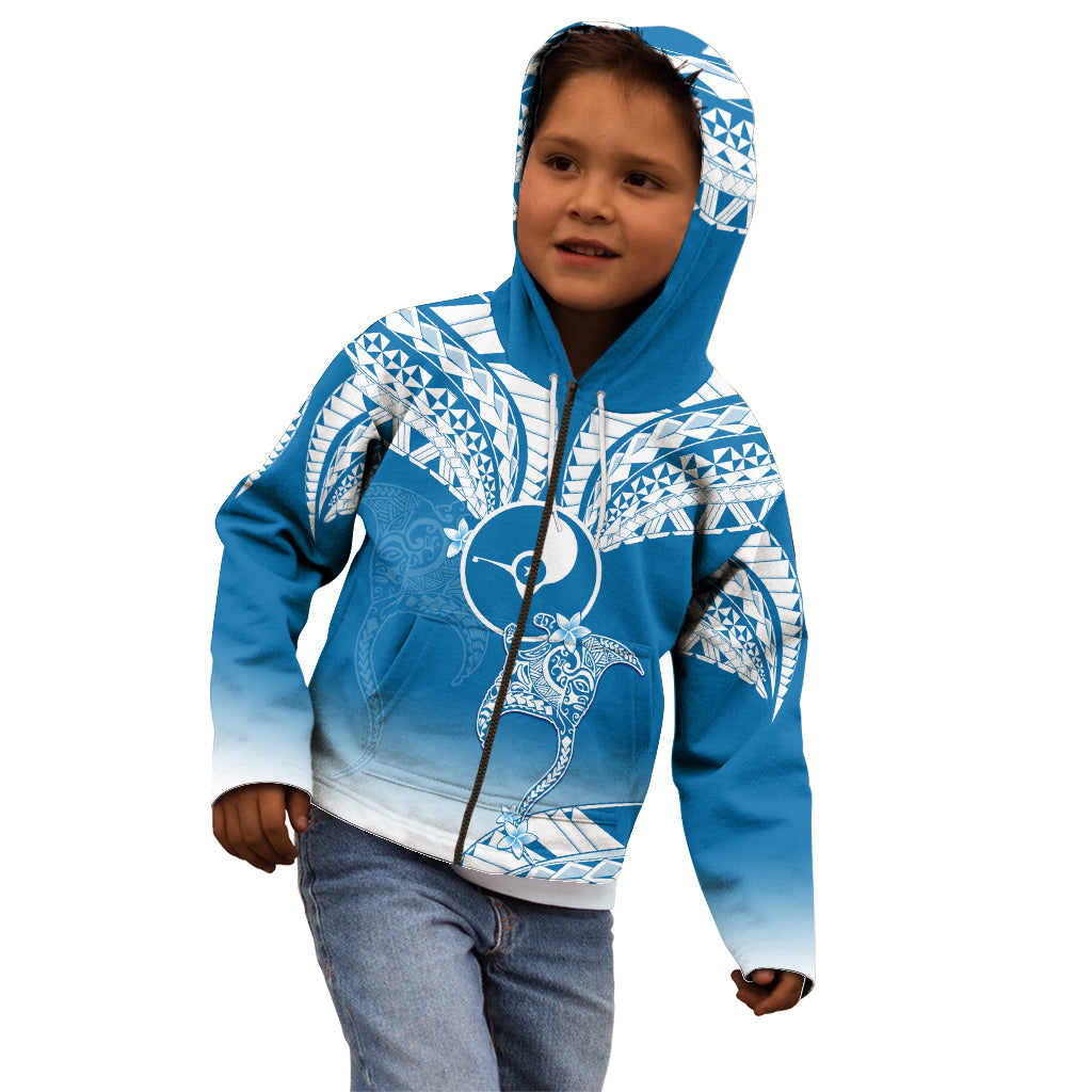 FSM Yap Constitution Day Kid Hoodie Polynesian Batoids LT05 - Polynesian Pride