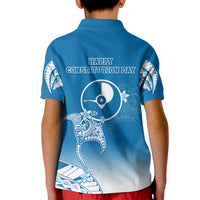 FSM Yap Constitution Day Kid Polo Shirt Polynesian Batoids LT05 - Polynesian Pride