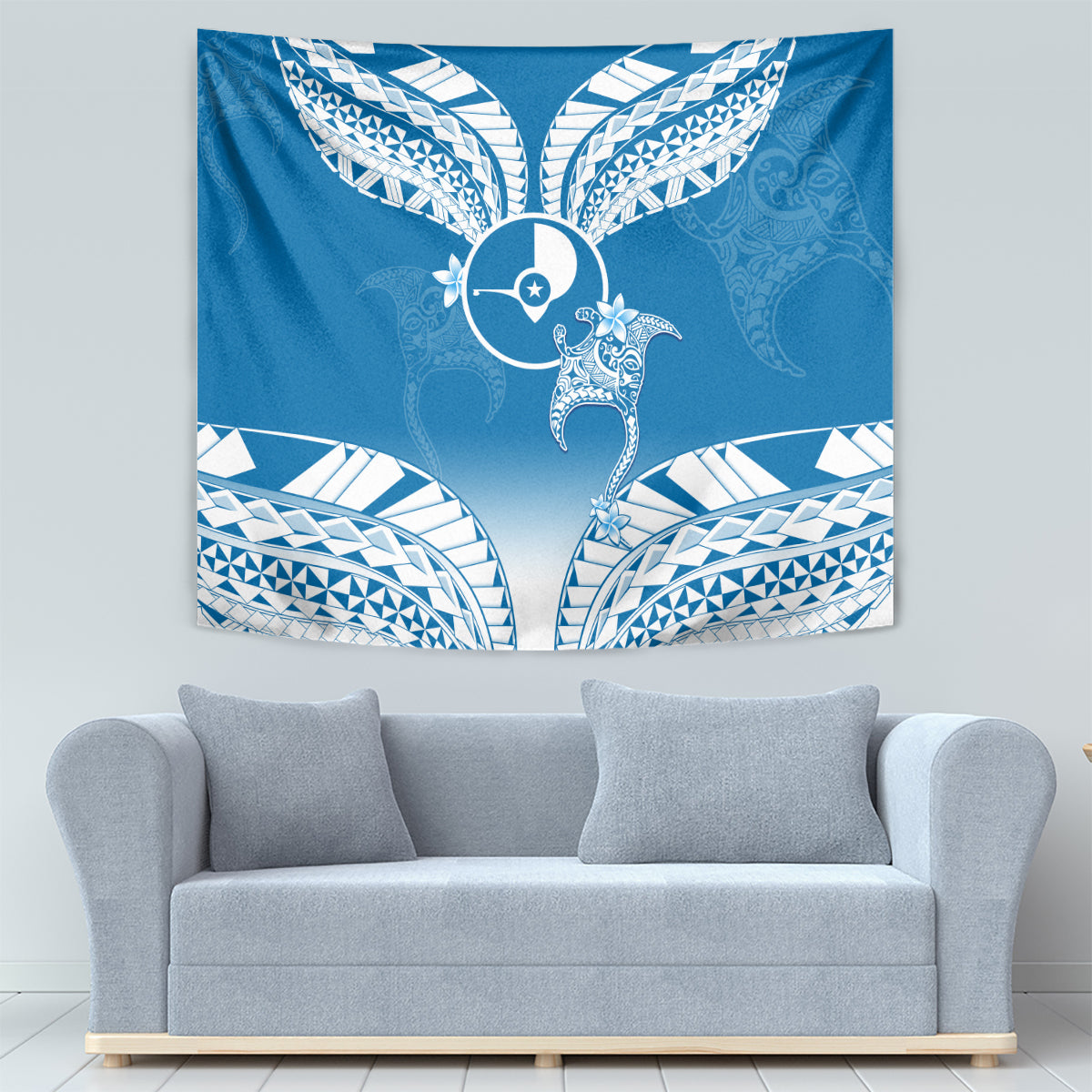 FSM Yap Constitution Day Tapestry Polynesian Batoids LT05 - Polynesian Pride