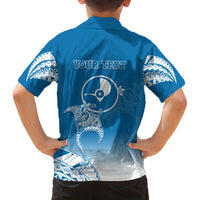 Personalised FSM Yap Constitution Day Family Matching Summer Maxi Dress and Hawaiian Shirt Polynesian Batoids LT05 - Polynesian Pride