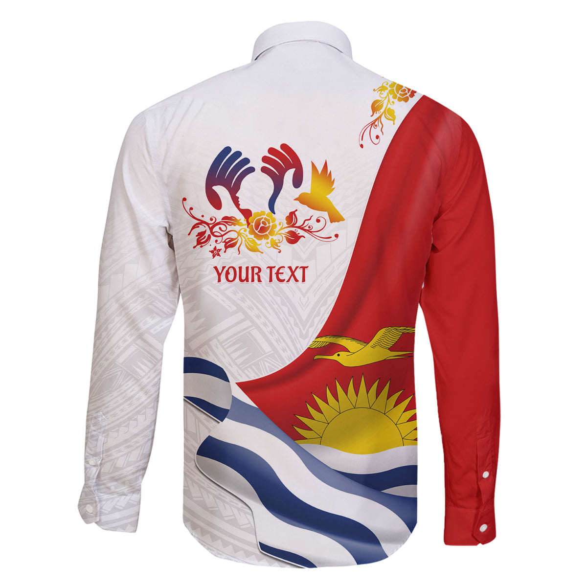 Personalised Kiribati Human Rights Day Family Matching Puletasi Dress and Hawaiian Shirt Polynesian Style LT05 - Polynesian Pride