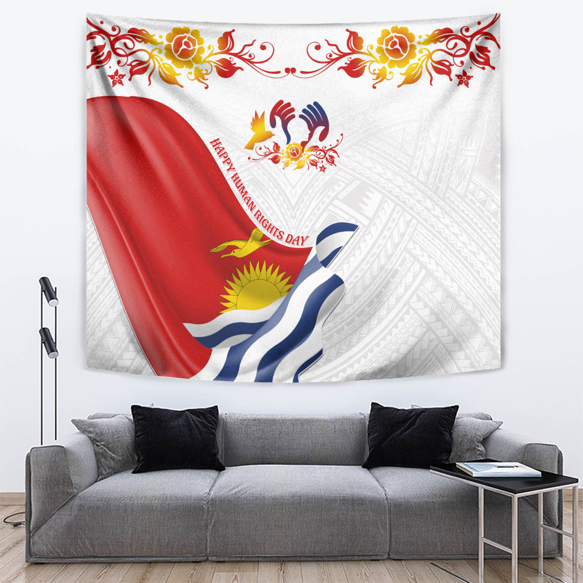 Kiribati Human Rights Day Tapestry Polynesian Style LT05 - Polynesian Pride