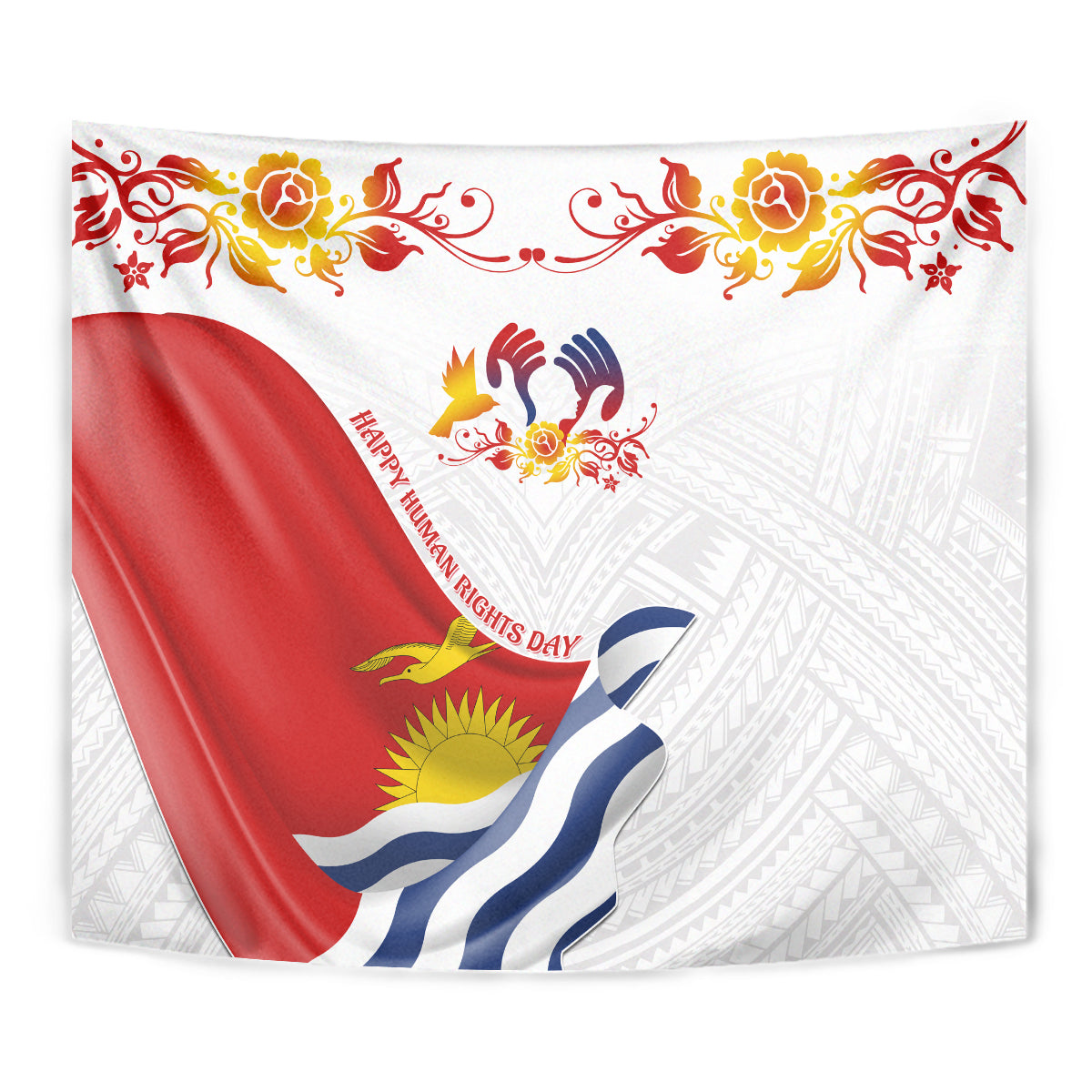 Kiribati Human Rights Day Tapestry Polynesian Style LT05 - Polynesian Pride