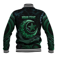 Personalised Polynesia Baseball Jacket With Islam Crescent And Star LT05 - Polynesian Pride