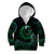 Personalised Polynesia Kid Hoodie With Islam Crescent And Star LT05 Zip Hoodie Green - Polynesian Pride