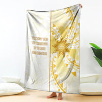 Polynesia Blanket Bahai Faith Symbol LT05 Yellow - Polynesian Pride