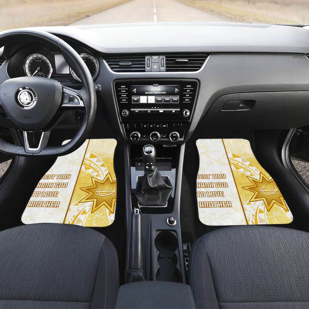 Polynesia Car Mats Bahai Faith Symbol LT05 - Polynesian Pride