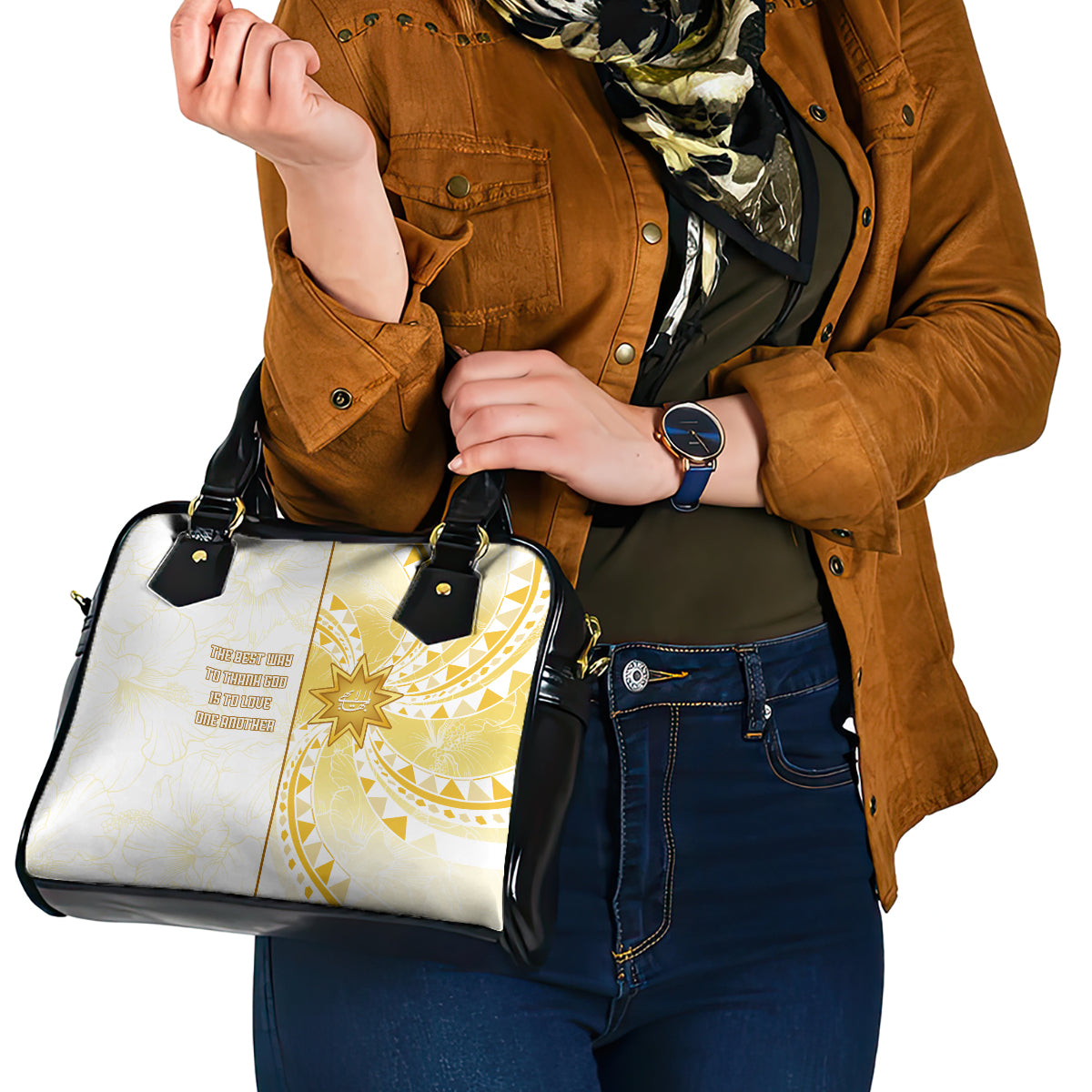 Polynesia Shoulder Handbag Bahai Faith Symbol LT05 - Polynesian Pride