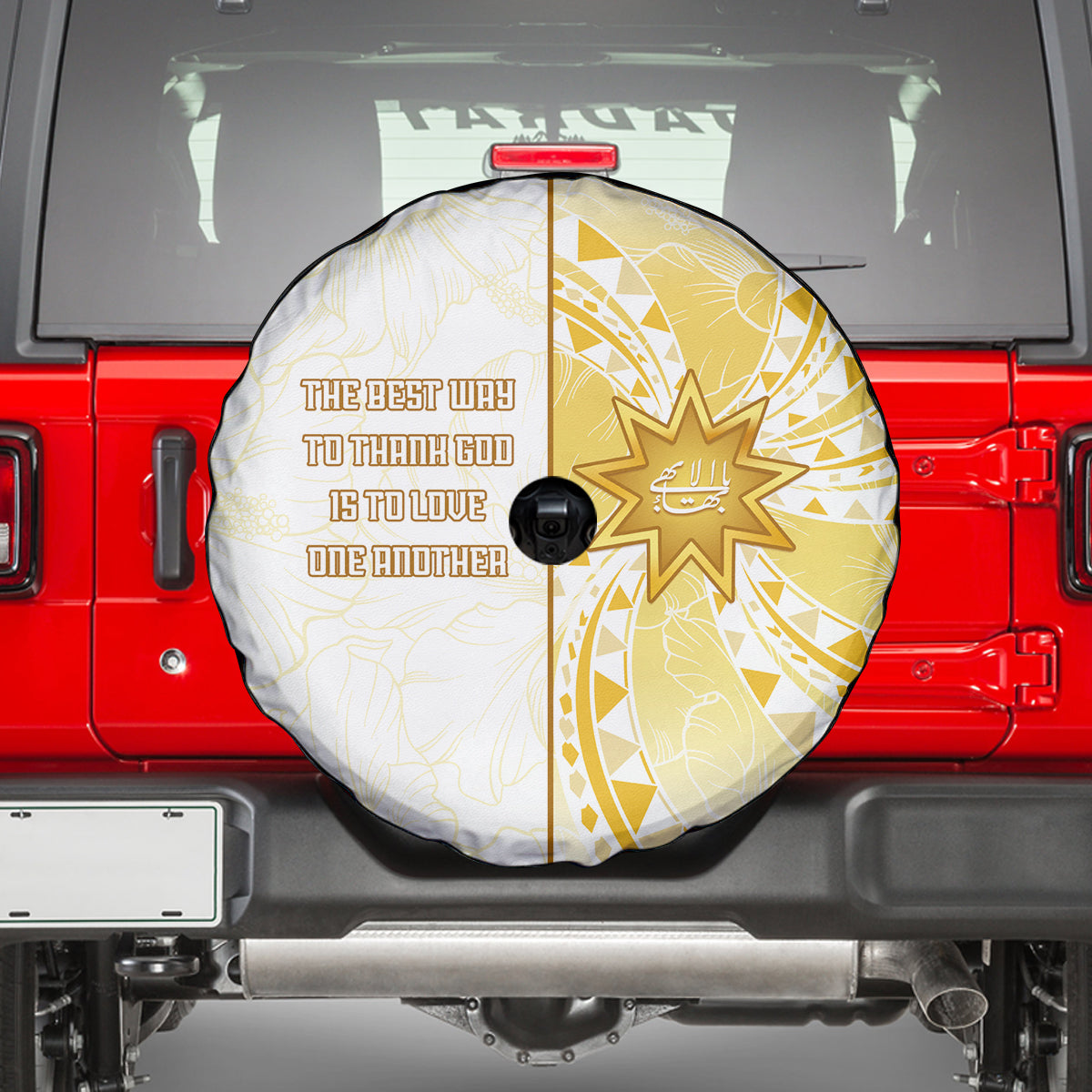 Polynesia Spare Tire Cover Bahai Faith Symbol LT05 - Polynesian Pride