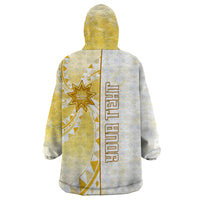 Personalised Polynesia Wearable Blanket Hoodie Bahai Faith Symbol LT05 - Polynesian Pride