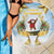 Fiji Christmas Beach Blanket Snow Globe With Fijian Santa LT05