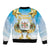 Fiji Christmas Bomber Jacket Snow Globe With Fijian Santa LT05