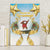 Fiji Christmas Canvas Wall Art Snow Globe With Fijian Santa - Polynesian Pride